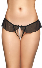 Трусики-юбочка с нитью бус