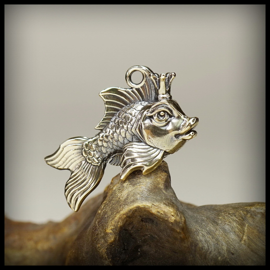 Брелок "Золотая рыбка" для ключей , латунь