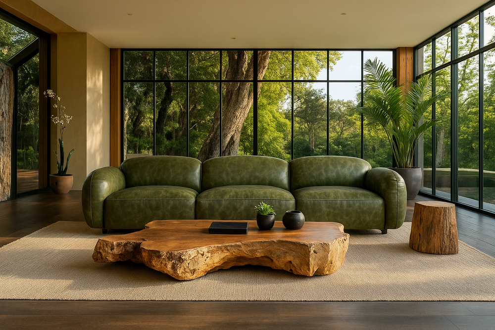 Дизайнерский модульный диван BLOB old cactus