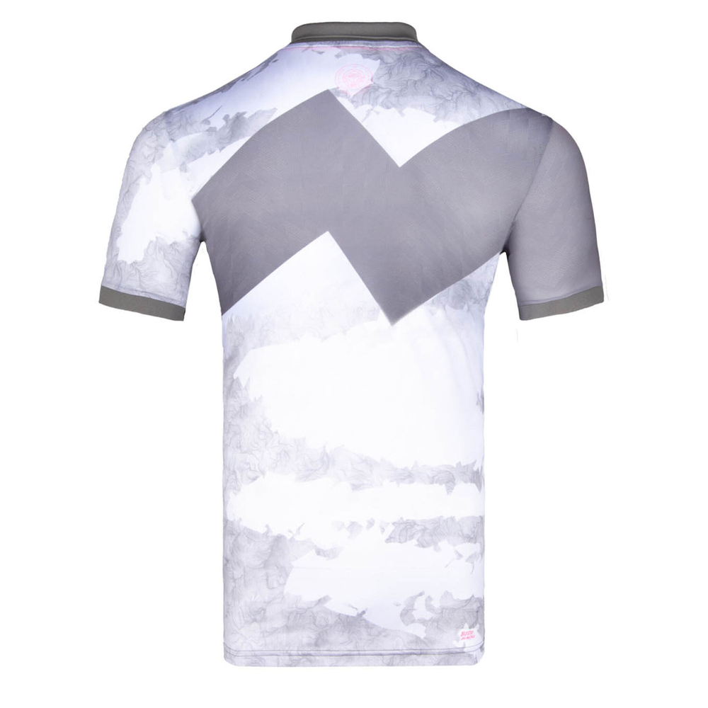Мужское теннисное поло BIDI BADU Idir Tech Polo Men - White, Grey