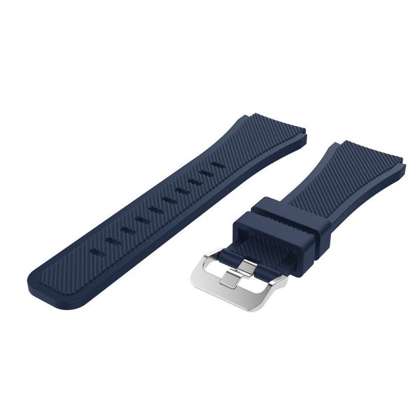 Силиконовый ремешок для Samsung Gear S3/Galaxy Watch 46 Fohuas Silicon Band 22мм (темно-синий)