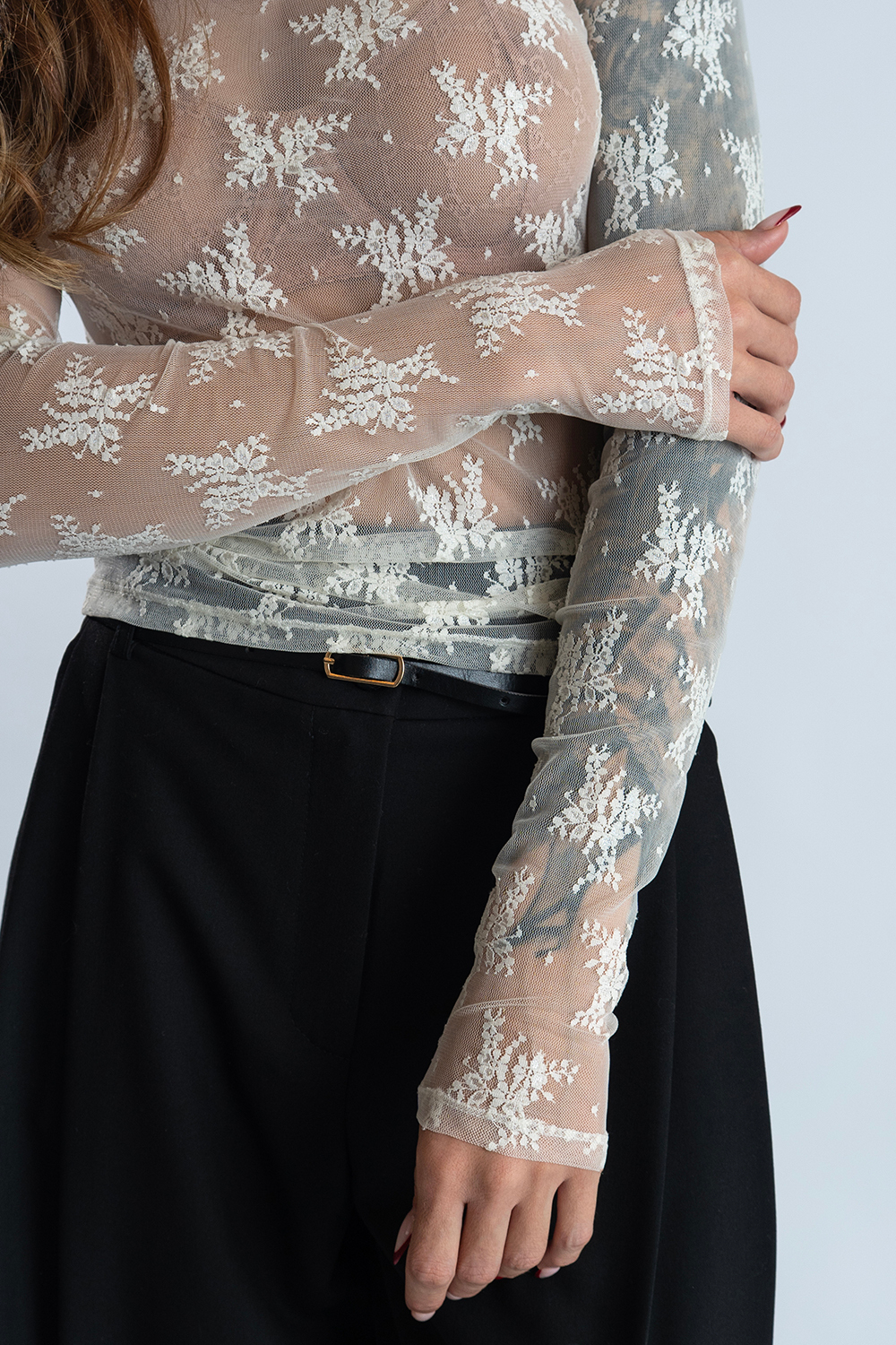 Кружевной лонгслив Imperial