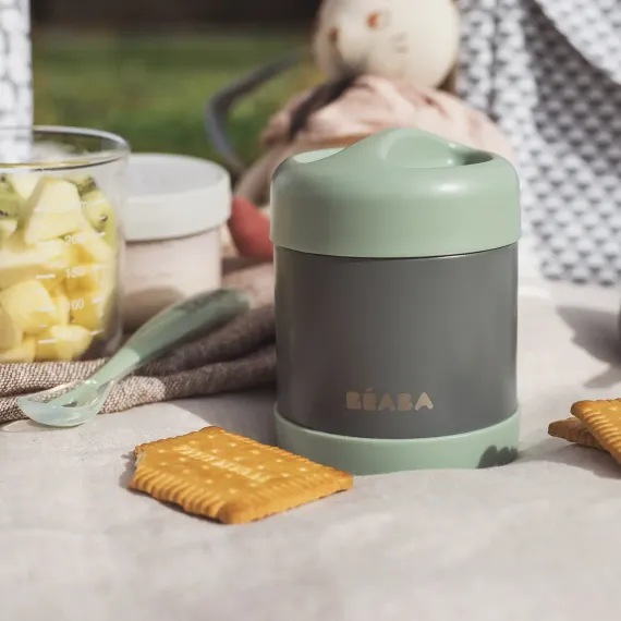 Термоконтейнер Beaba Thermo-portion 300 ml Mineral Grey
