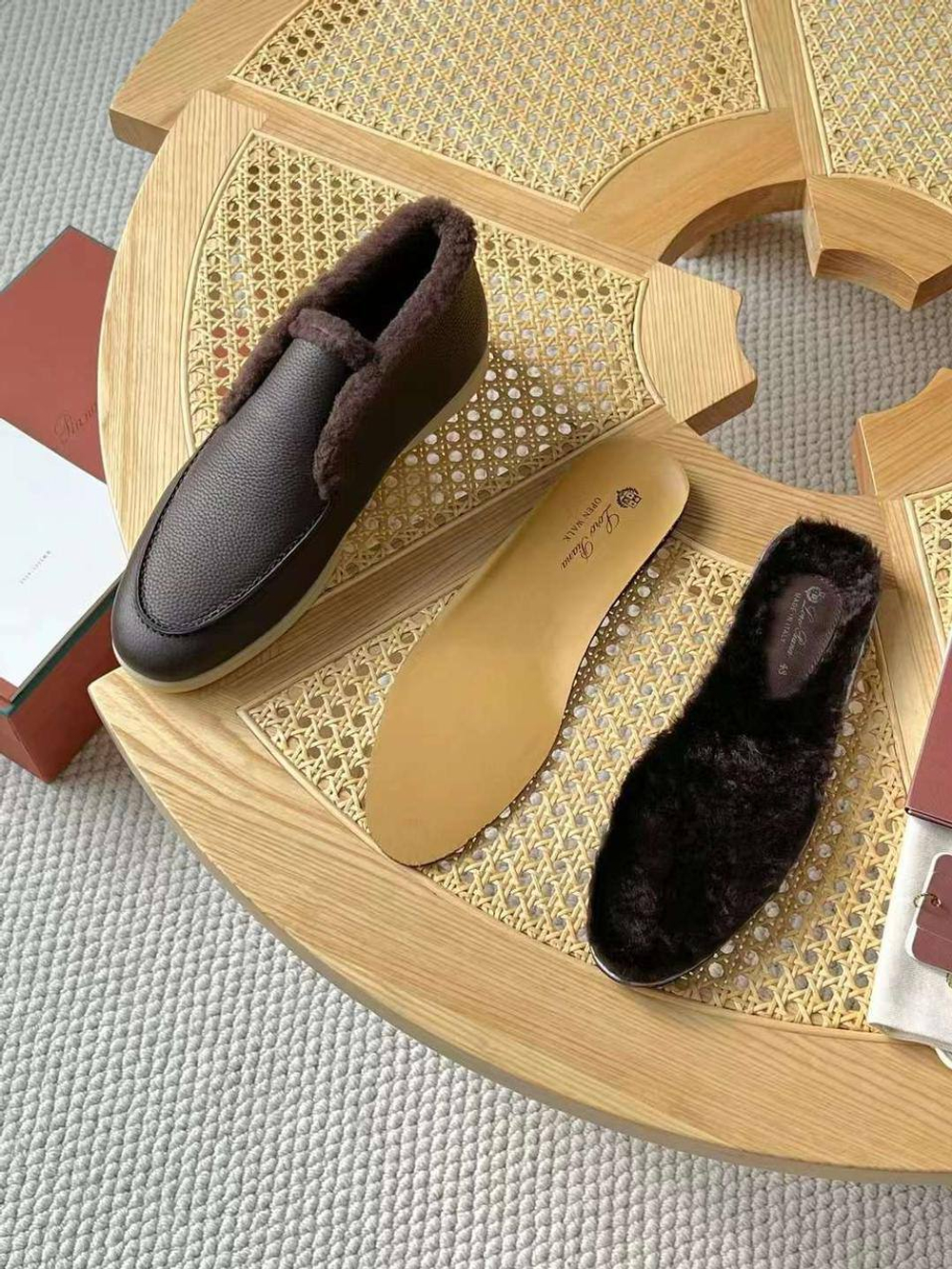 Высокие лоферы Loro Piana