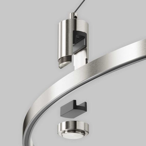 Подвесной набор с основанием под блок питания для круглого шинопровода Maytoni Technical TRA154SW-BB-R-PT