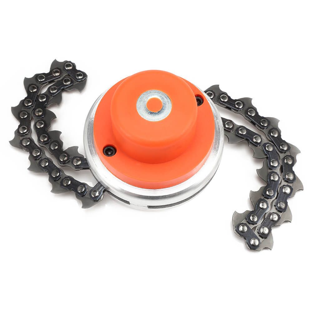 Катушка триммерная с цепями для скашивания мелких деревьев, кустарников