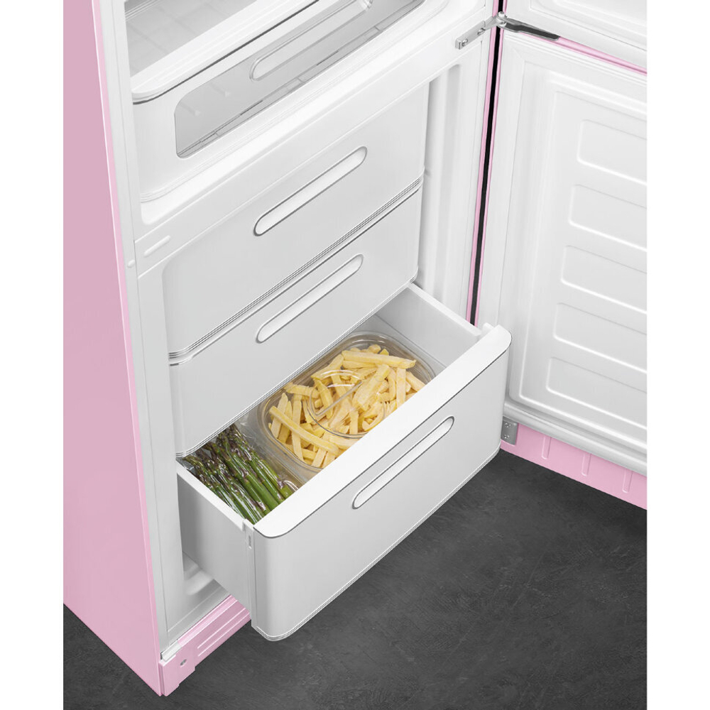 Отдельностоящий двухдверный холодильник Smeg FAB32RPK5