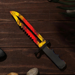 Сувенир деревянный «Штык нож», сиренево- жёлтое лезвие