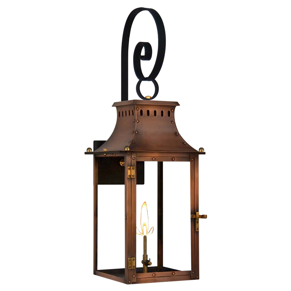 Настенный светильник Visual Comfort Market Street 19" Top Scroll Wall Lantern