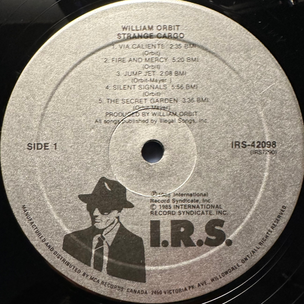 William Orbit - Strange Cargo (Канада 1987г.)