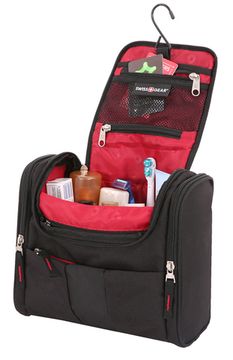 Несессер SWISSGEAR, чёрный, полиэстер, 26х7х23 см