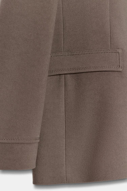 ZARA ДВУБОРТНЫЙ БЛЕЙЗЕР С ПОДПЛЕЧНИКАМИ, РЫЖЕВАТО-КОРИЧНЕВЫЙ