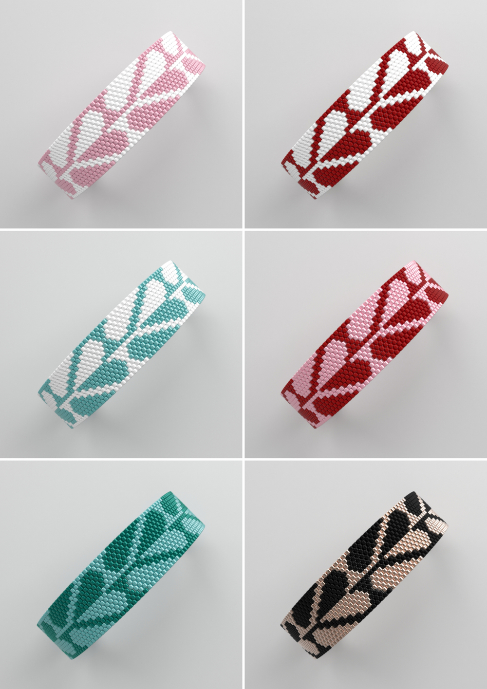 Схема PEYOTE, Схема браслета мозаичное плетение, узор из Miyuki Delica 11/0, файл PDF, №473