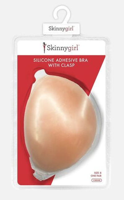 Многоразовый силиконовый бюстгальтер без бретелей (Размер: D) (Цвет: телесный)