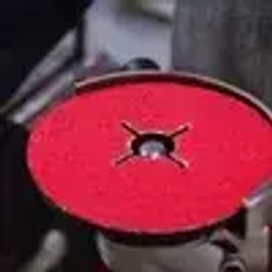 Фибровый шлифовальный круг по металлу DEBEVER 125 мм P80 (со шлицами), циркониевый корунд, 5 шт