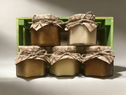 Набор натурального Алтайского меда , 4 баночек по 130-150 гр.