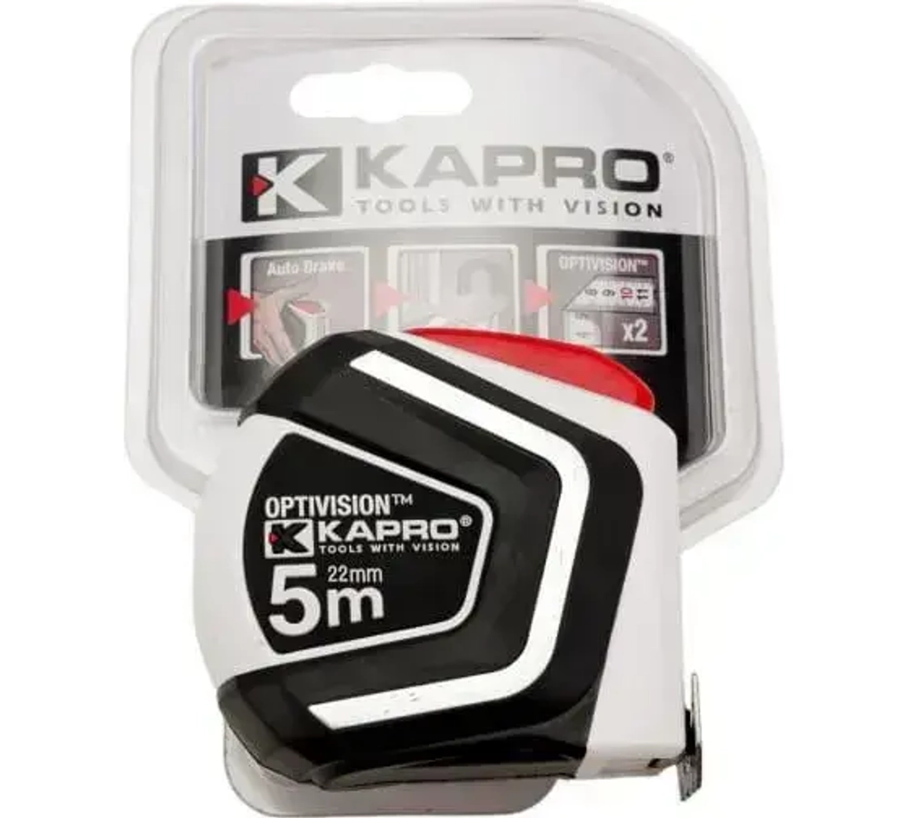 Kapro Измерительная рулетка Строительная 5м x 22мм