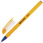 Ручка шариковая масляная BRAUBERG "Oil Sharp", СИНЯЯ, корпус оранжевый, узел 0,7 мм, линия письма 0,5 мм, 141532