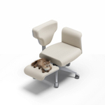 Кресло-трансформер FoxGear STUDIO Fabric, светло-серый (FG-STUDIO-F-OW)