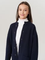 Кардиган для девочки в школу AT990 синий