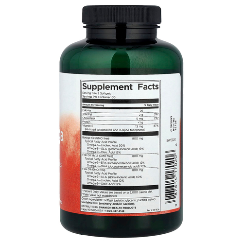 Swanson Vitamins, MultiOmega 3-6-9`` 120 мягких таблеток