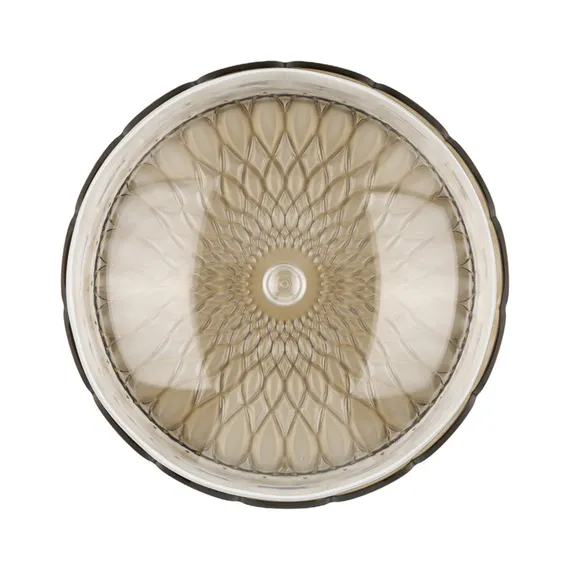 Блюдо сервировочное с крышкой vanity, D30 см, коричневое