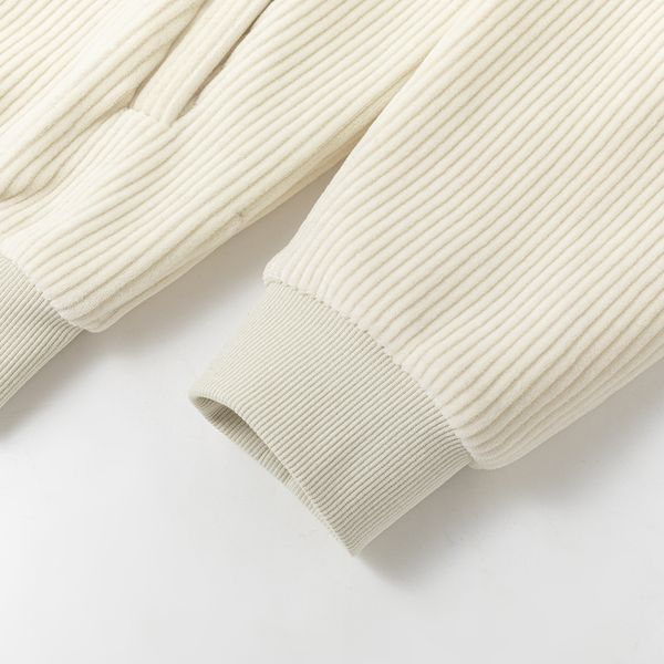 Толстовка Puff Zip велюровая бежевый - фото 8