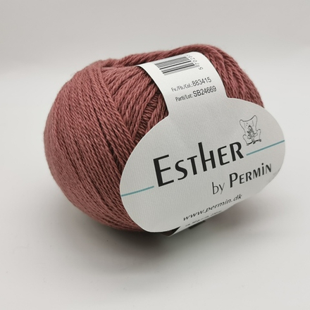 Пряжа для вязания PERMIN Esther 883415, 55% шерсть, 45% хлопок, 50 г, 230 м PERMIN (ДАНИЯ)