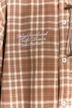 Рубашка Called a Garment Human Flannel Shirt "Brown"