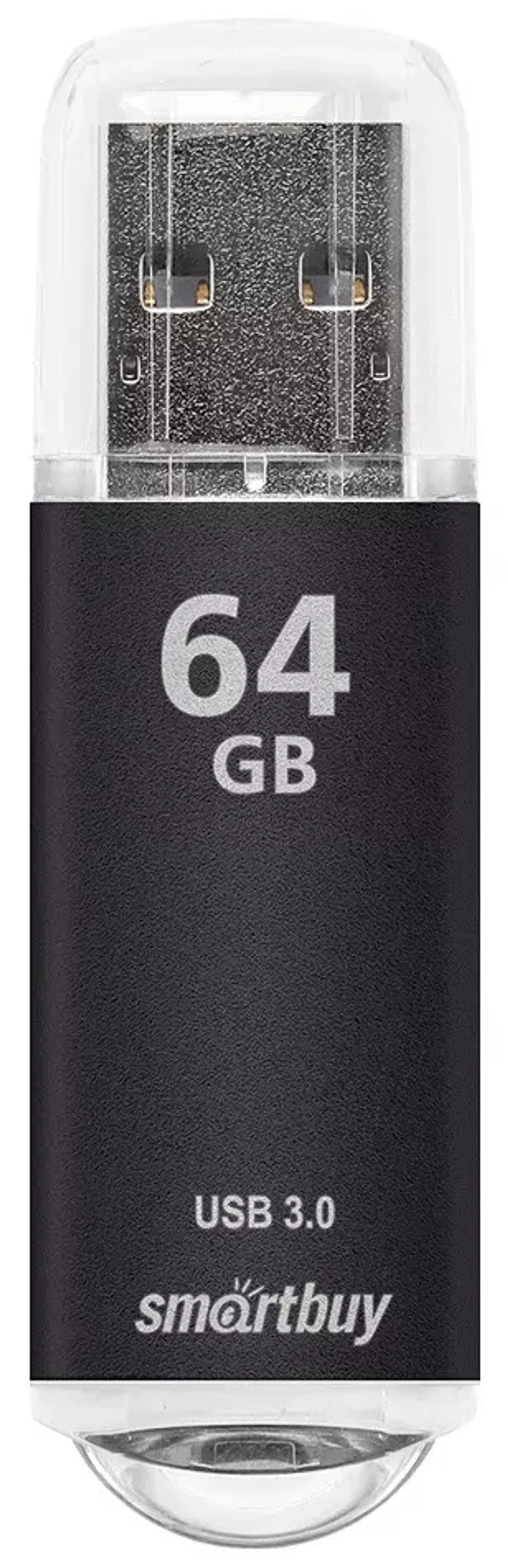 Флешка 64-GB USB-3.0 SmartBuy V-Cut чёрный