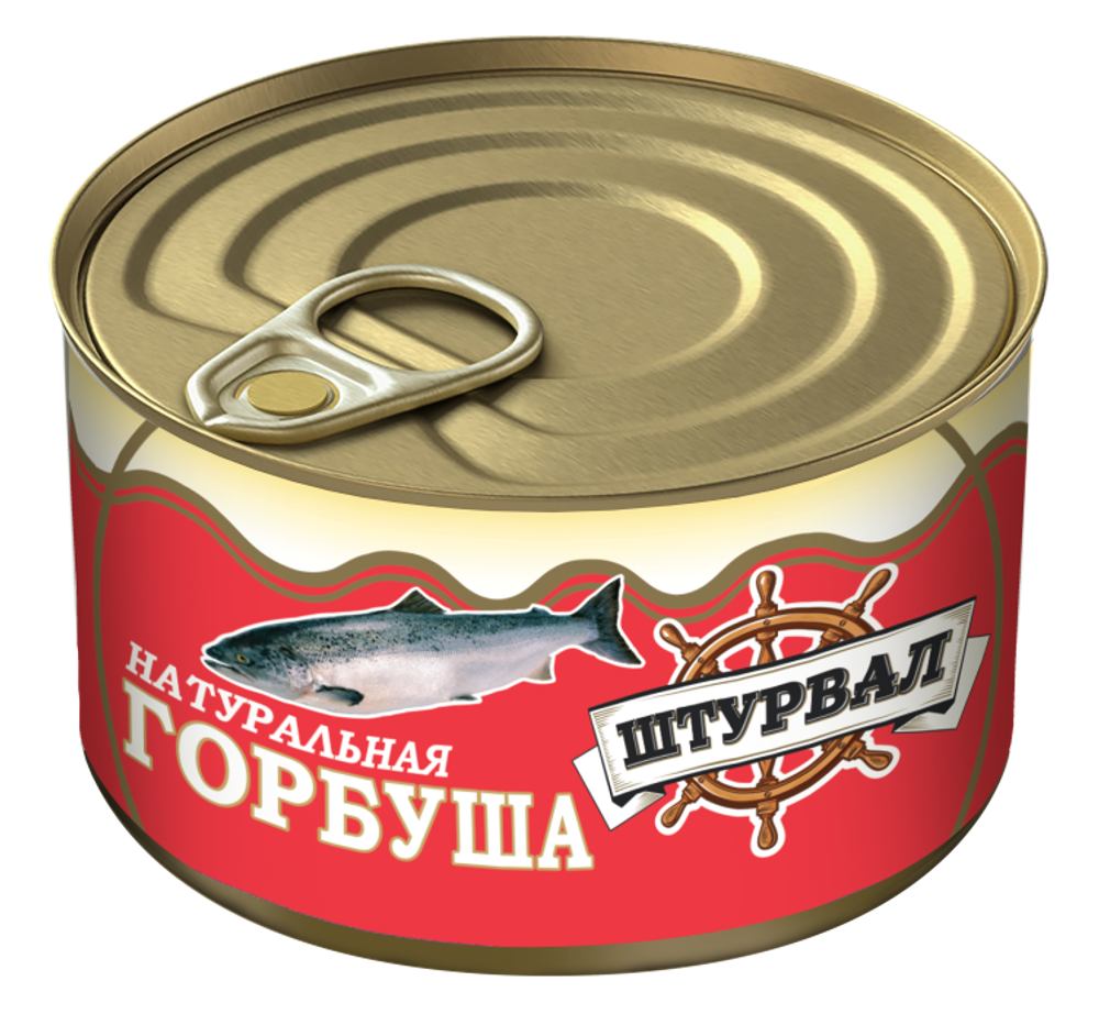 Горбуша натур. 250г.(24шт)Россия ключ