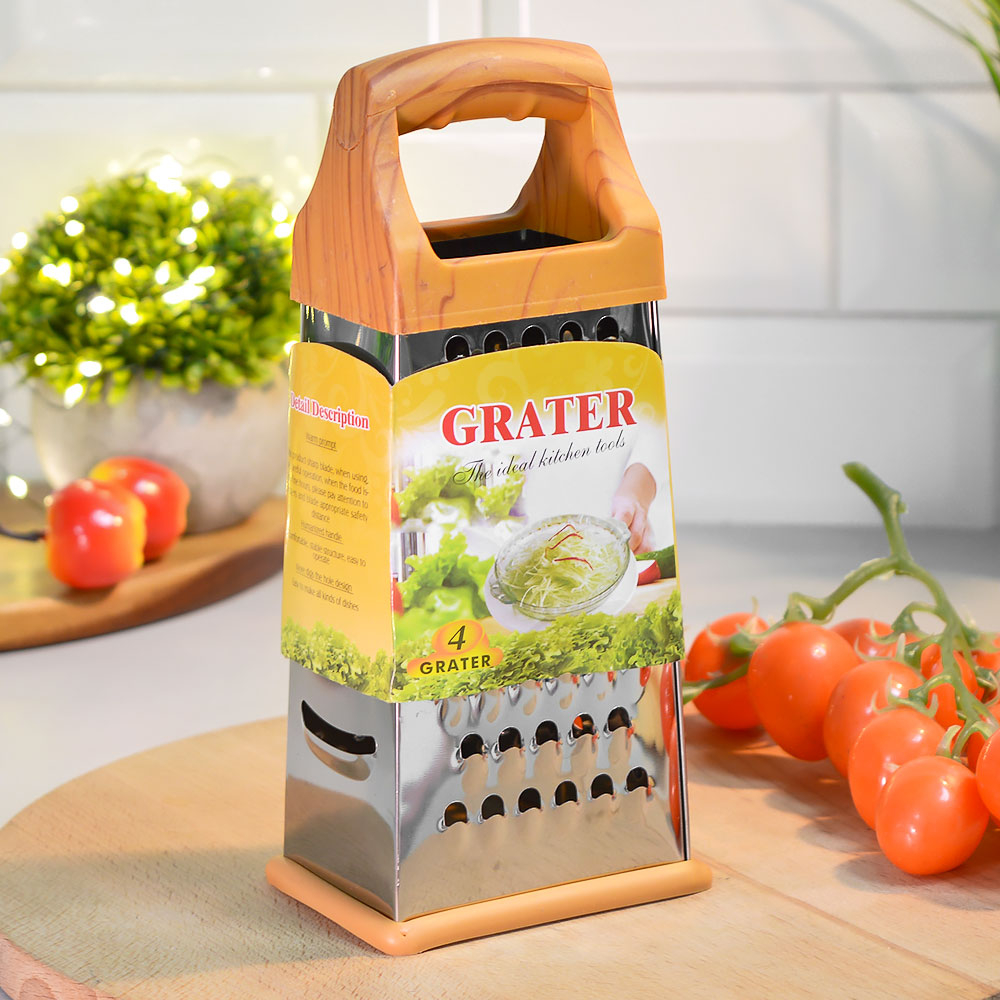 Терка 4-х гранная 20см, нерж