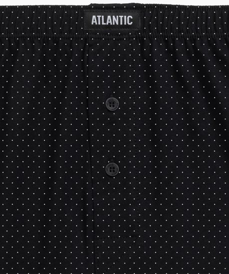 Трусы (2 шт) мужские семейные Atlantic 2MBX-058, хлопок, черный + черный