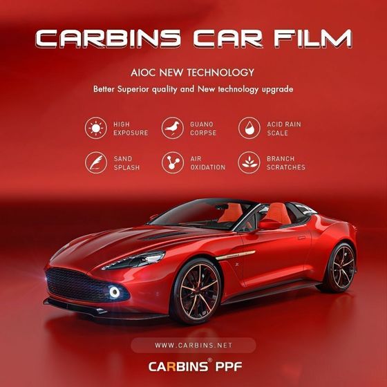 Carbins Color PPF Racing Orange CP 04 оранжевая цветная полиуретановая защитная антигравийная пленка