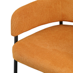 Кресло wendy, фактурный шенилл, охра