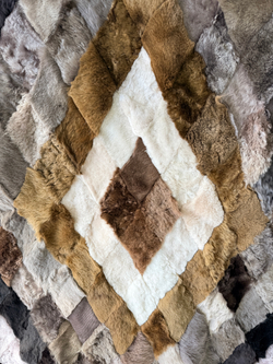 Меховой Коврик прикроватный накидка на кресло из овчины