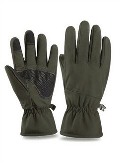 Перчатки тактические армейские утепленные на флисе Олива