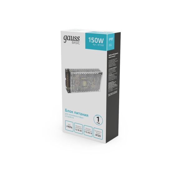Блок питания Gauss 150W 12V IP20 BT506
