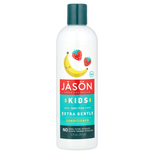 Jason Natural, Экстра нежный кондиционер для детей без слез, клубника и банан, 355 мл (12 жидк. унц.)