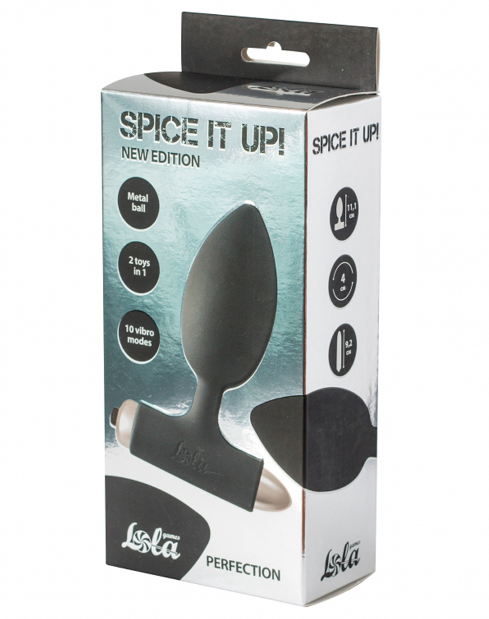 Анальная вибровтулка Spice It Up, Perfection, черный