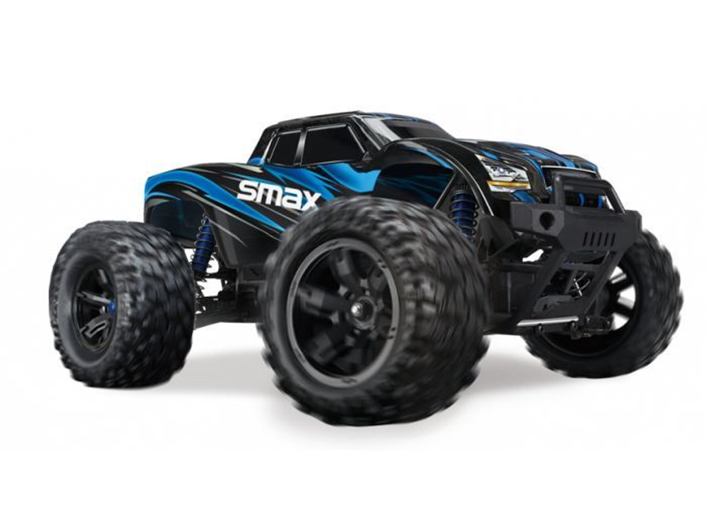 Радиоуправляемая машина REMO HOBBY SMAX 100% Влагозащита 4WD 2.4G 1:16 цвет СИНИЙ