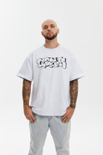 Футболка коллаб граффити (белый)