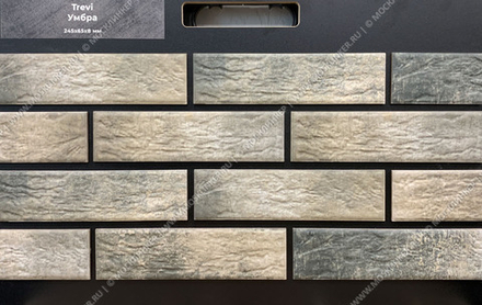 Beryoza Ceramica, Trevi Умбра, 245x65x7 - клинкерная фасадная плитка