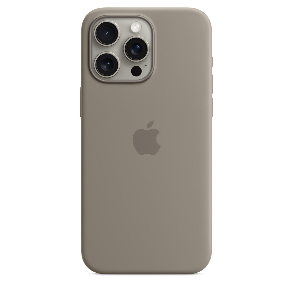 Силиконовый чехол для iPhone 15 Pro Max с MagSafe - Глина