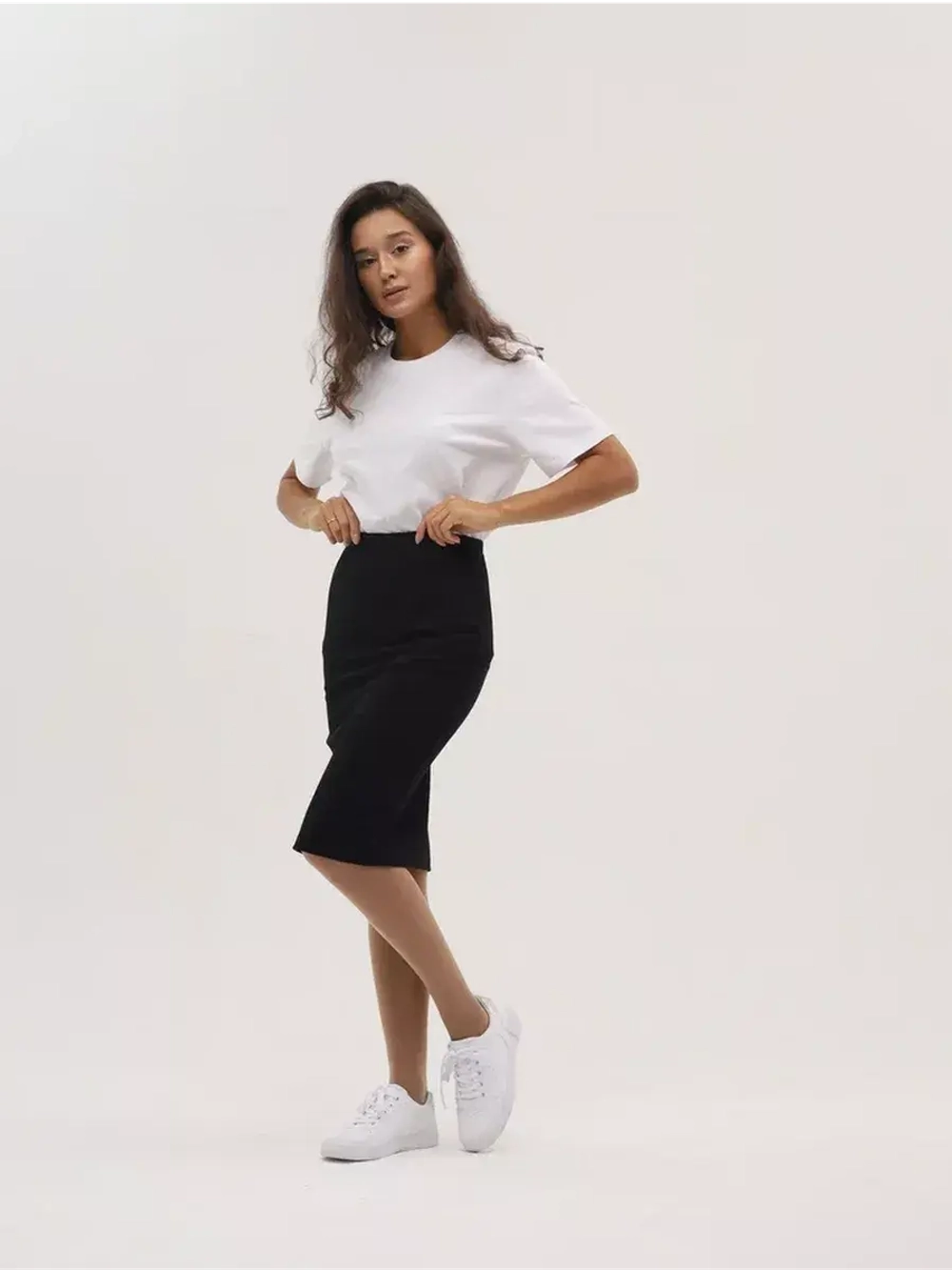 Юбка для беременных миди