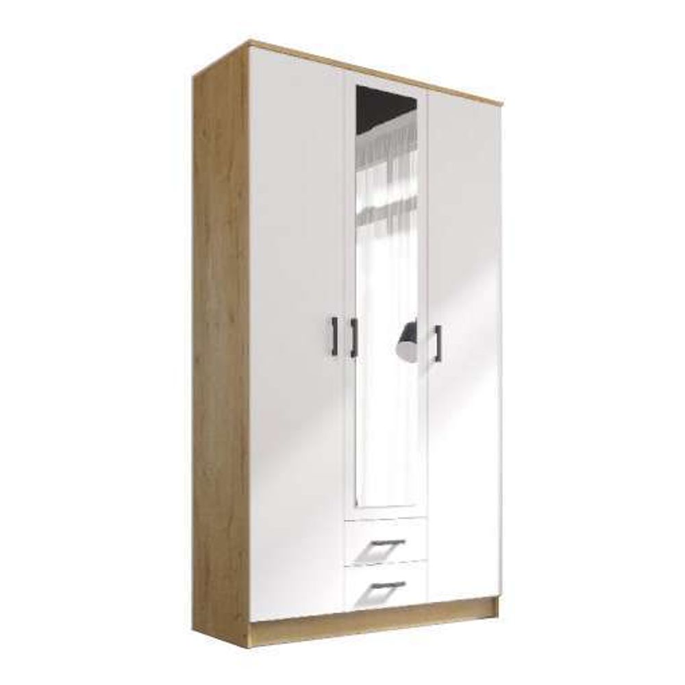 Шкаф Трио Дуб вотан/ Белый гладкий, 1200, 2200, 487  МФ ЭРА