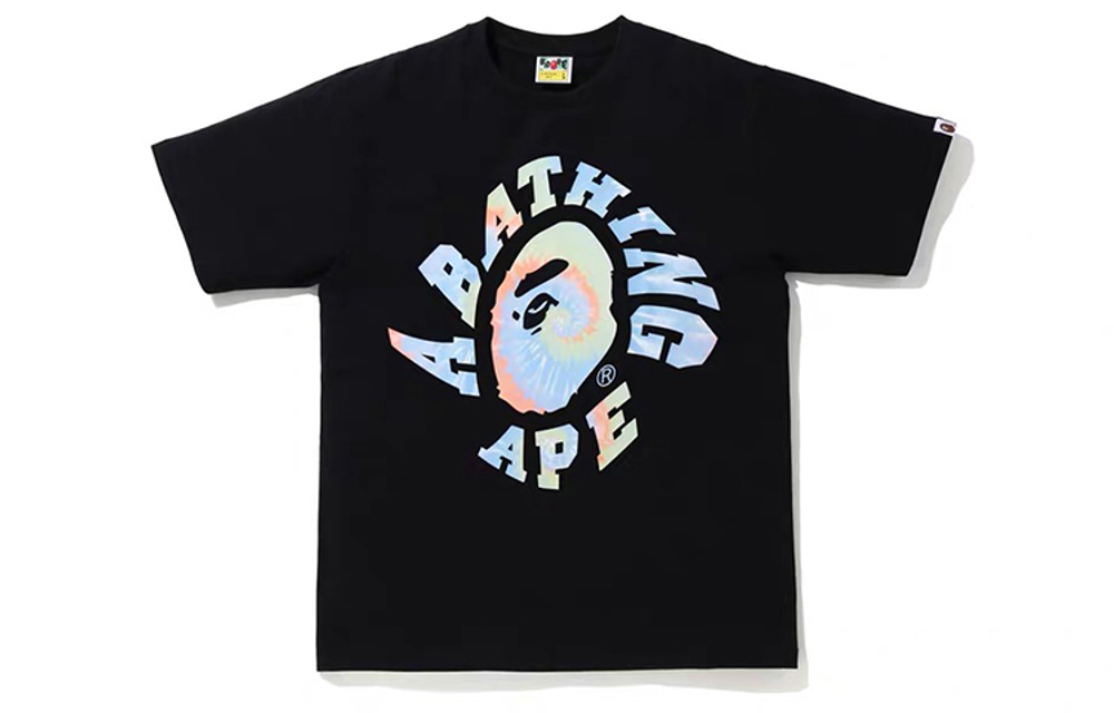 A Bathing Ape Tie Dye Twist College Tee
