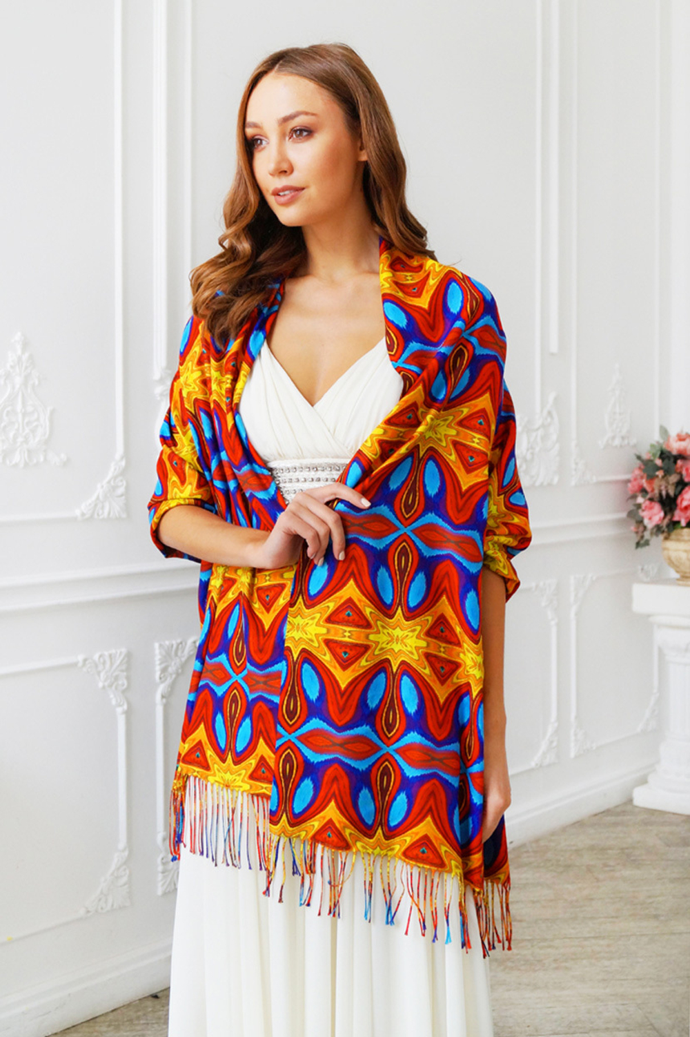 LIGVIANNI Палантин Kerchief Peacock