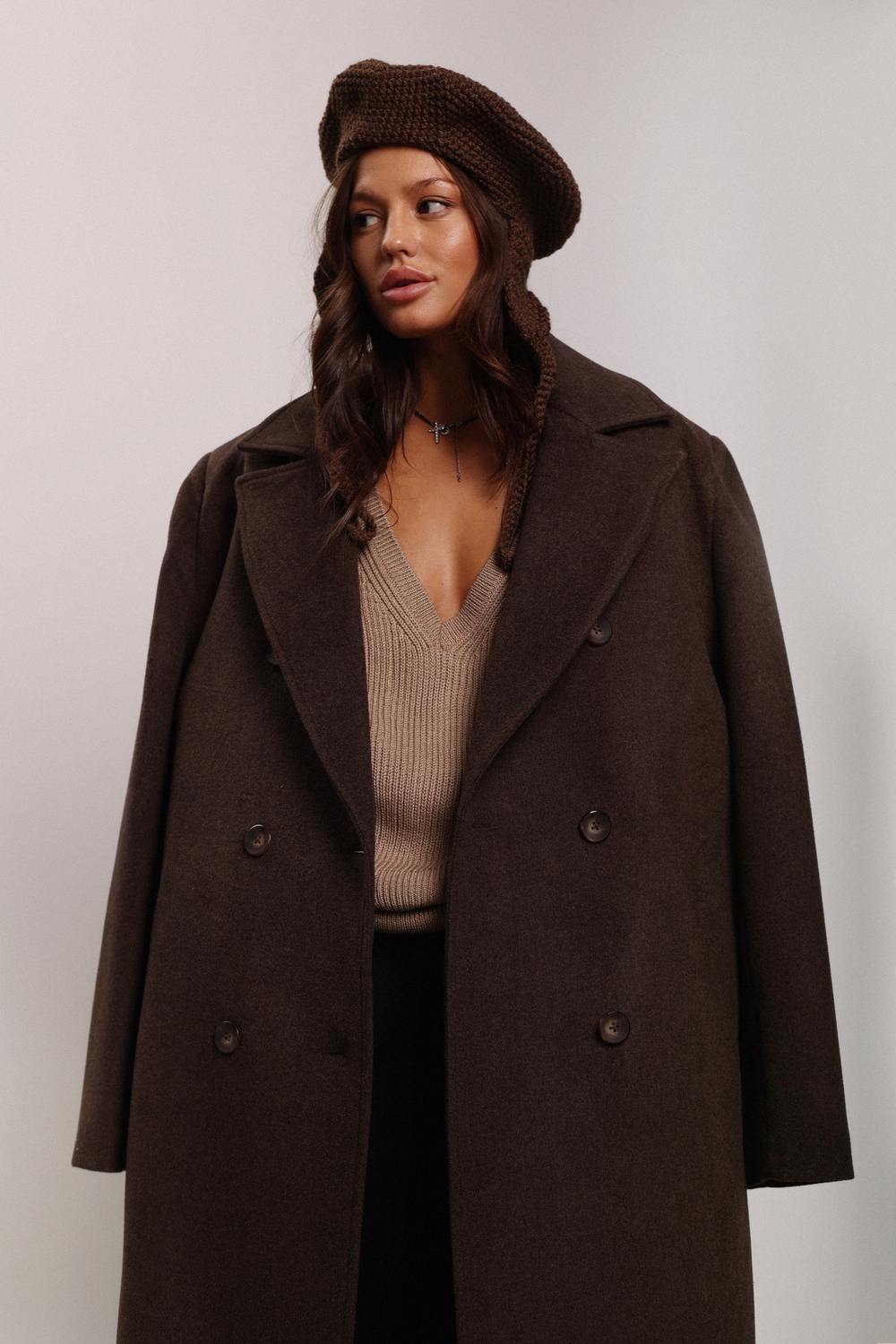 Пальто OVER миди