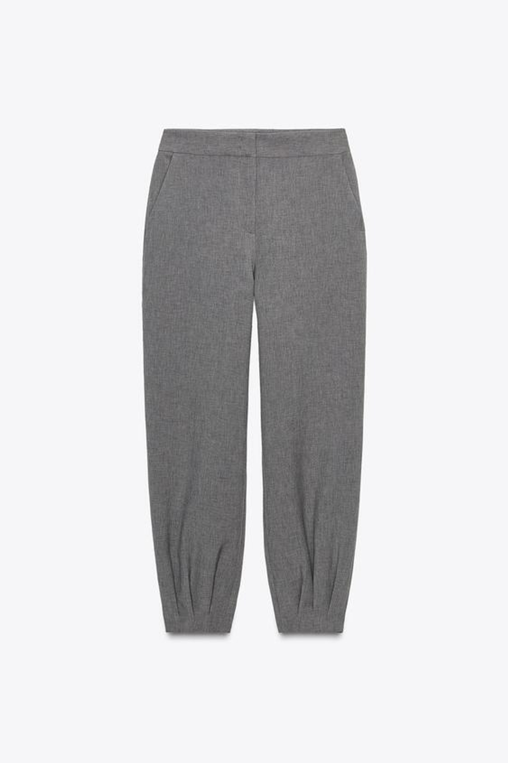 ZARA БРЮКИ-БАГГИ, СЕРО-КОРИЧНЕВЫЙ